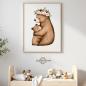 Preview: Buegelbild Mamabär mit Babybär